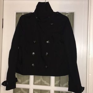 H&M Black Short Pea Coat